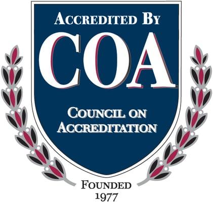 We are members of the Council on Accreditation (COA)!