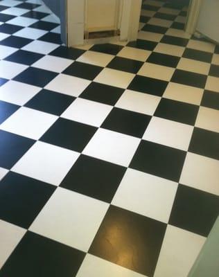 Checker Board Luxury Vinyl Tile