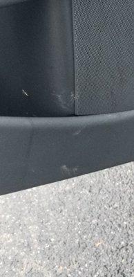 Door panel not wiped