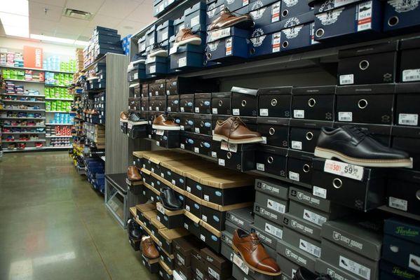 Dress Shoe Section of Store