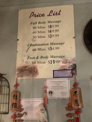 Full body massages included hot stones.