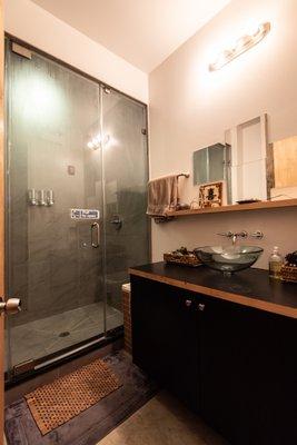 Steam shower- great before your massage!