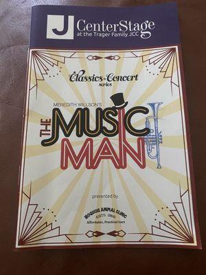 Playbill for Music Man -- August 2024