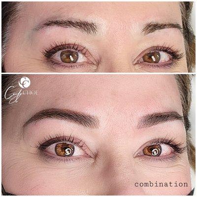 New microblading and Shading combination for fuller looks