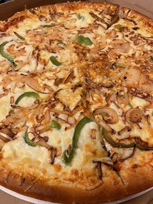 Green Pepper & Onion Pizza