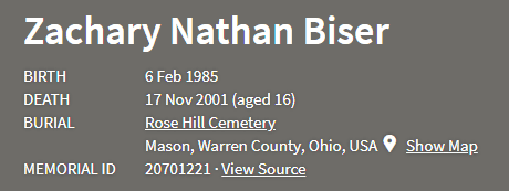 The student that committed suicide in 2001 was "erased" from their history, declaring suicide was "a sin".