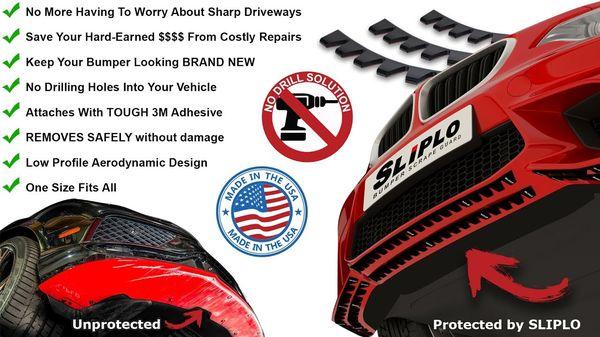 Protect from bumper scrapes, speed bumps & unwanted damage. AZ Pro Film is a certified installer for Sliplo Universal skid plates.