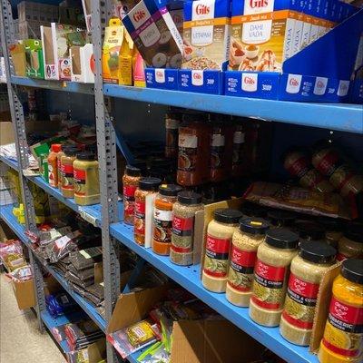 Spices section