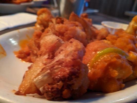 Buffalo cauliflower wings, so good