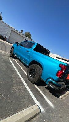 My 22' Duramax Wrapped in Atomic Teal!