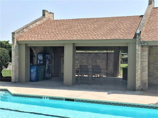 Home Owner's Association After Rebuild of Pool House.