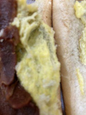 Moldy egg sandwich