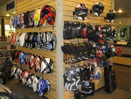 Helmets & gloves in stock