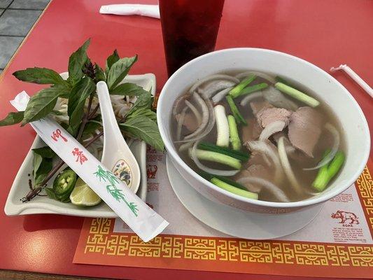 Beef pho deconstructed.   Excellent!