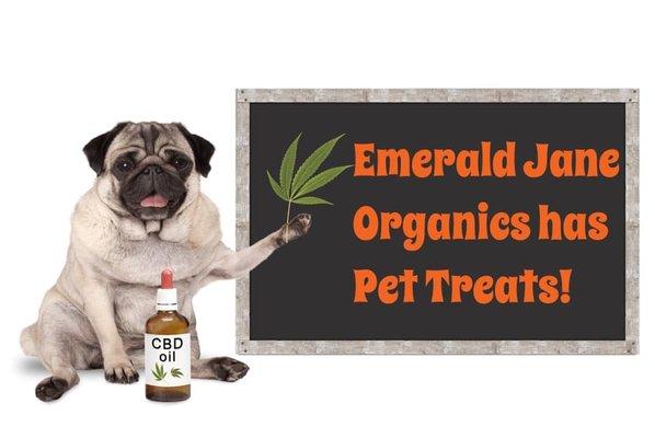 We carry pet oils and pet treats.  100% organic and tested for pesticides and metals.