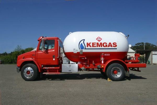 Kemgas Propane Delivery Service Truck