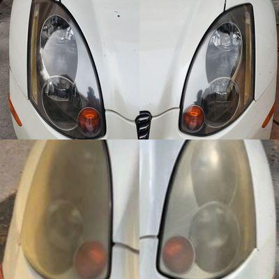 The difference in these headlights are like night and day. Literally.. The light is brighter and the lenses are crystal clear.