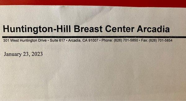 The only letter they sent me was after I talked to my doctor on 1/23/2023