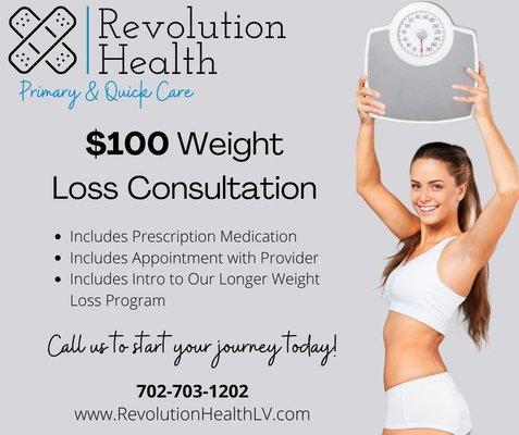 Weight Loss Consultation $100