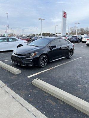 Love the new car! 2021 Toyota Corolla Se