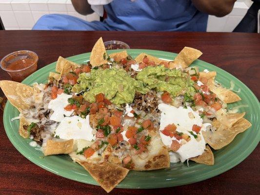 Carne asada nachos