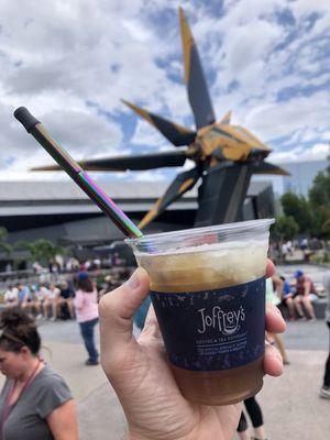 Cheers from Joffrey's. The kiosk is located steps away from the new Wonders of Xandar Pavilion