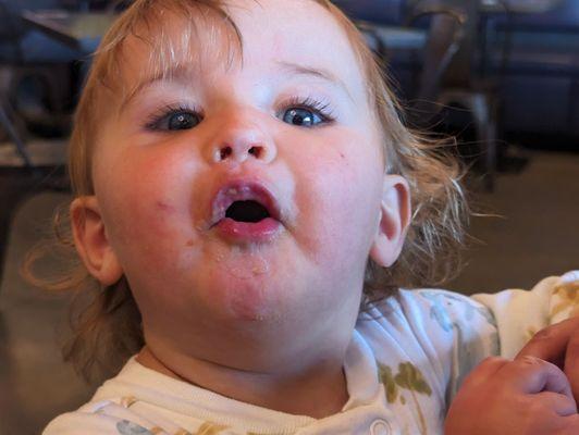 Grandchild loved the rice and beans