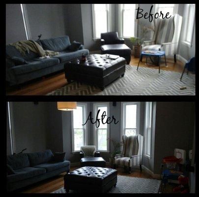 Livingroom Before & After