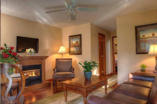 Inside Duplex Cottage - Living Room area