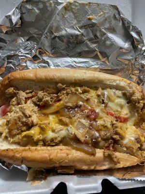 Chicken  Philly Cheesesteak Sandwich