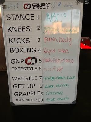 Workout of the Day Martial Arts Training