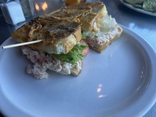 Crab  Sandwich comes with a side salad