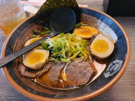 Spicy Wagyu Beef Ramen with extra egg