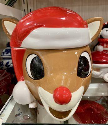 Rudolf Cookie Jar