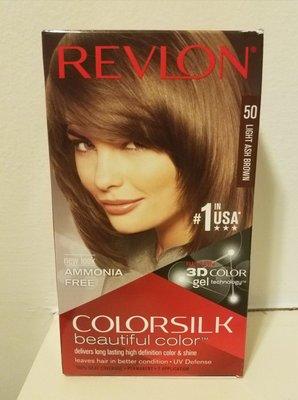 $4.49 Revlon Colorsilk ammonia free 3D color gel technology 50 Light ash brown. _ 05/2017.