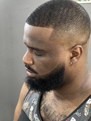 Bald fade beard Special.