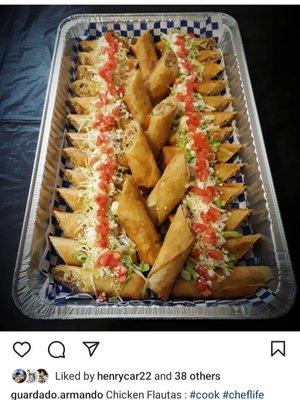 Chicken flautas