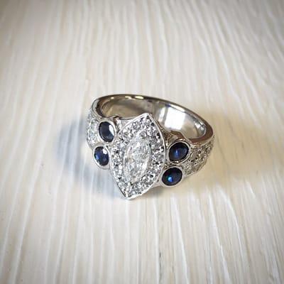 Custom Made Ring from old worn jewelry