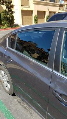 Right rear drive window replaced on a 2012 Nissan Altima