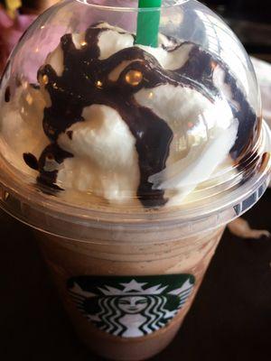 Caramel Cocoa Cluster Frappucino:  was pretty good  :)