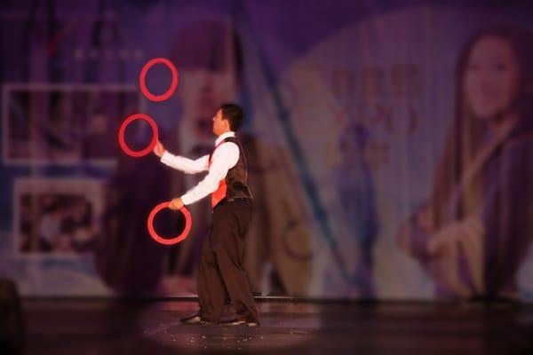 Performing for the Sing Tao Magic Competition. August 2014.