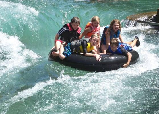 big tube on  the Comal River