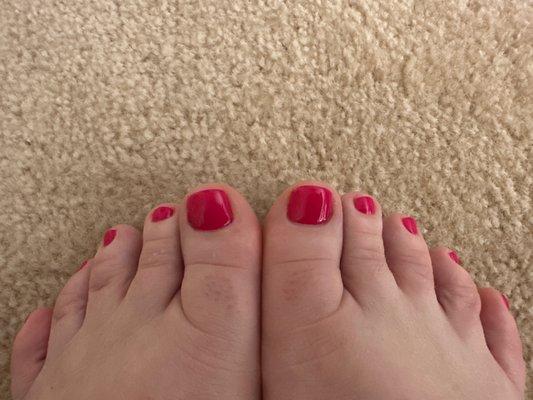 Gel pedicure