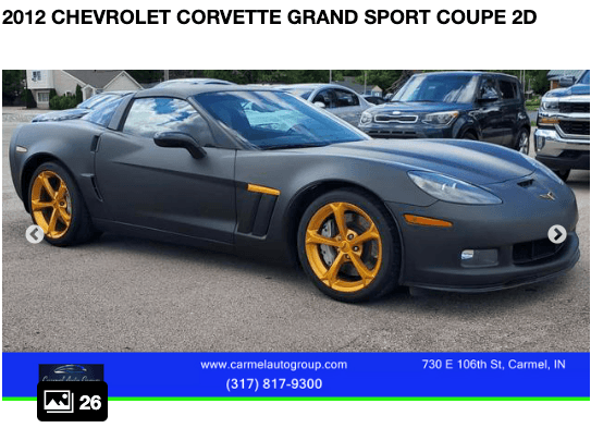 2016 CHEVROLET CORVETTE STINGRAY Z51 COUPE 2D