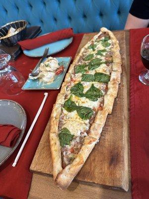 Bertín Beyti Special Pide  We asked for no mushrooms and they were able to accommodate! Sooooooo delicious!!!!!