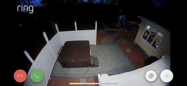 Hot tub perfectly installed by Appolo Pools.