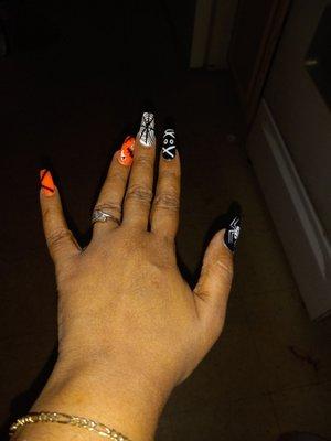 Halloween  nails on point!!!