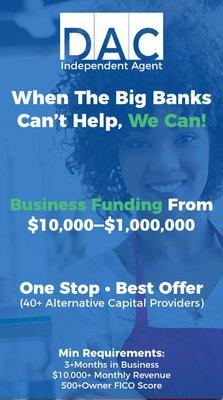 Simple And Fast Receive a decision within 1 day and capital of $10,000 to $1,000,000 as soon as 1-2 business days.