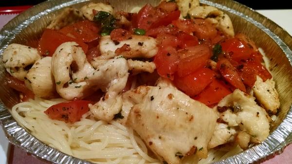 Chicken Californese in garlic & oil