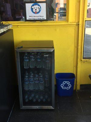 Free bottled water while you wait in our clean, comfortable waiting room.